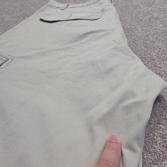 Y2K Relaxed casual Utilitarian Cargo Twill Shorts Levi Strauss Signature sz 36 - Picture 12 of 14